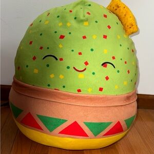 Squishmellow Cute Taco Plush with Smiling Face